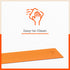 Moksh Premium Yoga Mat | Orange & Grey (Size: 24” x 72” Thickness: 8mm)